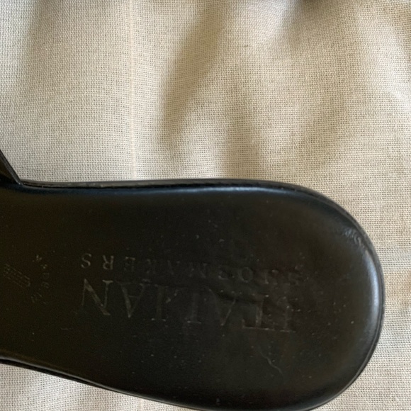 Black Wedge Sandals - Picture 3 of 4